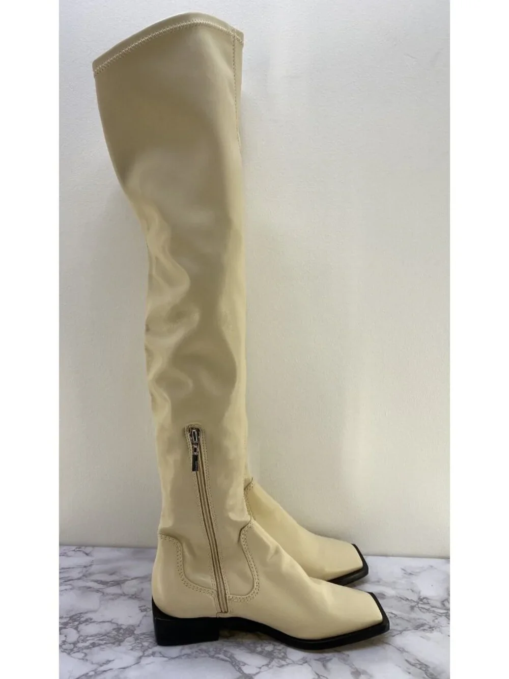 Schutz Eggshell Guily Up Over the Knee Boots 6.5